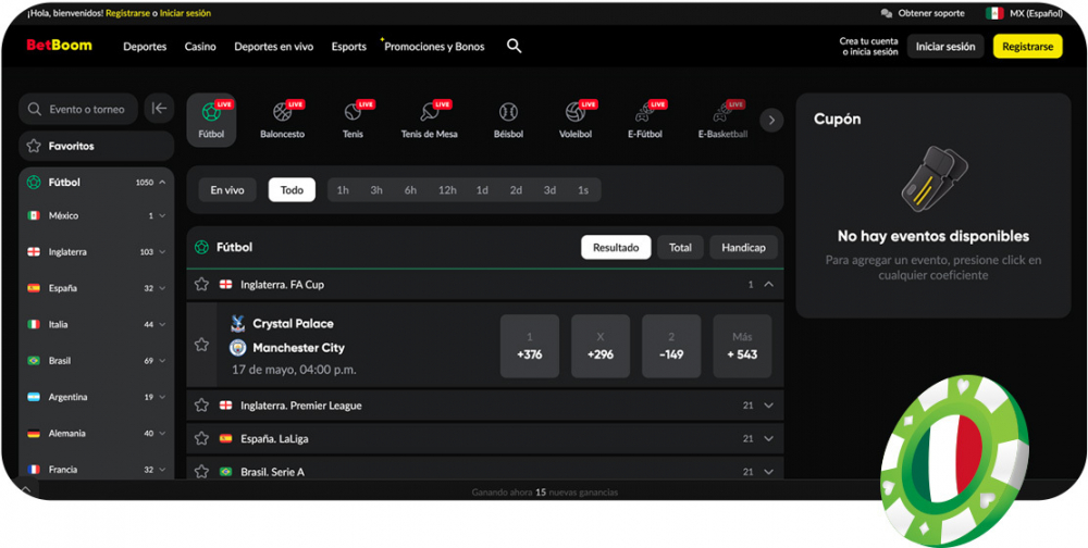 betboom mexico deportes